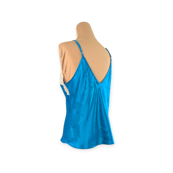 Y2k Electric Cyan Blue Susan Lucci Camisole Medium - Picture 6 of 9
